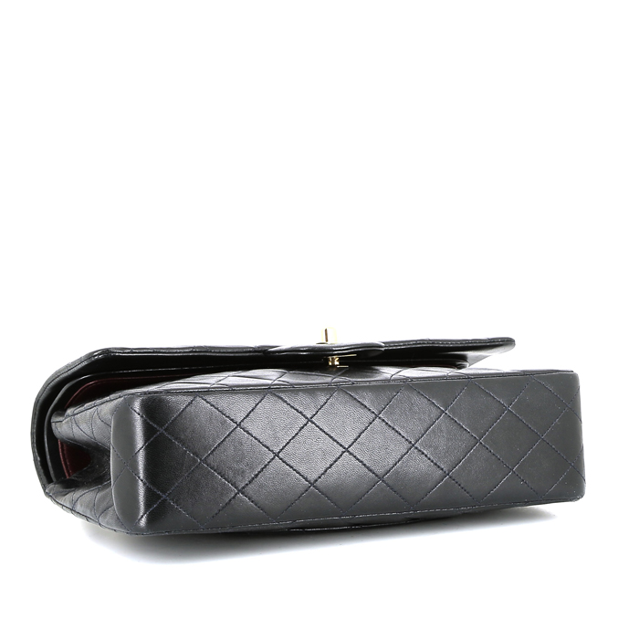 Chanel  Timeless Classic handbag  in navy blue quilted leather - Detail D5