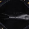 Chanel  Vintage shopping bag  in navy blue quilted leather - Detail D2 thumbnail