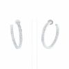 Cartier  earrings in white gold and diamonds - 360 thumbnail