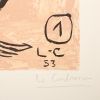 Le Corbusier, "Unité, Planche n°1", eau-forte et aquatinte en couleurs sur papier, tirée de l'ouvrage "Unité", signée et numérotée, de 1965 - Detail D2 thumbnail
