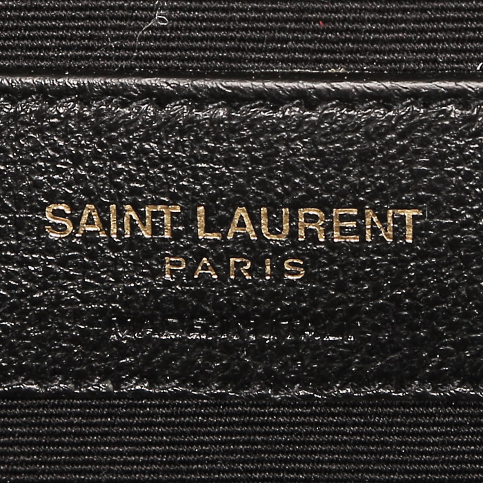Sac bandoulière Saint Laurent  Niki moyen modèle  en cuir noir et sequin multicolore - Detail D4