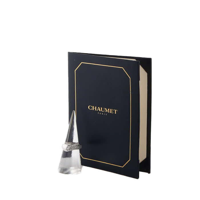 Anello Chaumet  in oro bianco e diamanti - Detail D2