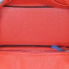 Hermès  Birkin 25 cm handbag  in Zanzibar Blue and orange Capucine leather taurillon clémence - Detail D2 thumbnail