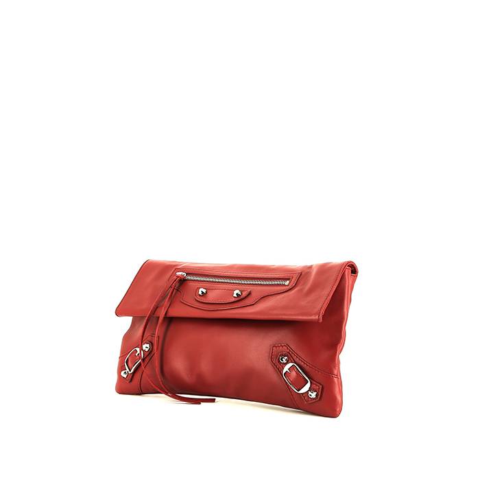 Balenciaga  City pouch  in red leather - 00pp