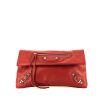 Balenciaga  City pouch  in red leather - 360 thumbnail