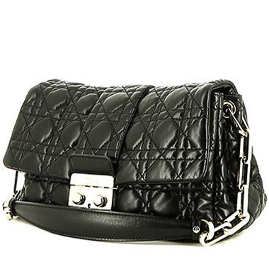 Borsa Dior  Promenade in pelle cannage nera