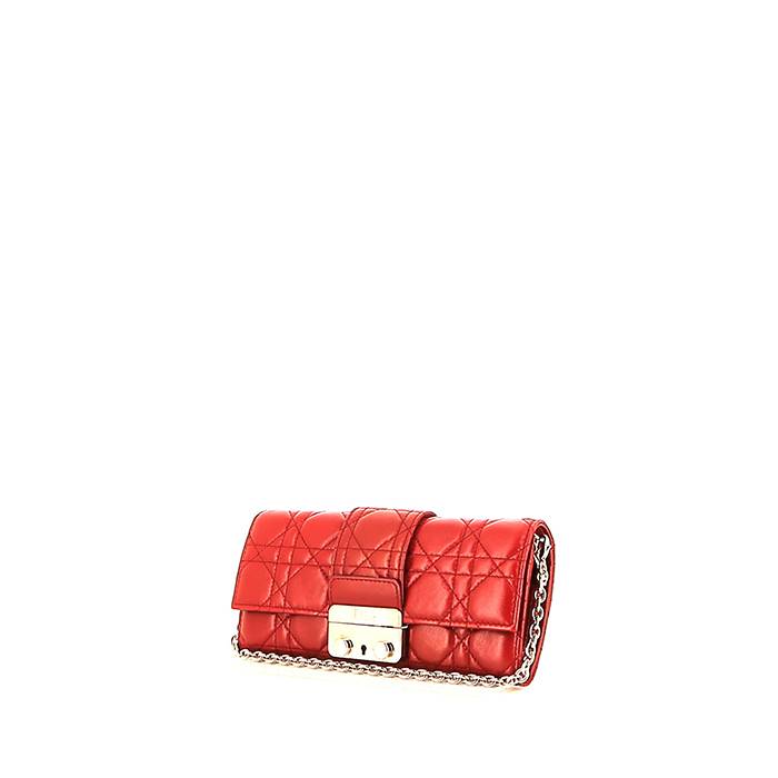 Pochette Dior  Miss Dior Promenade en cuir cannage rouge - 00pp