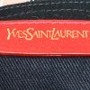 Saint Laurent  Muse Two large model  handbag  in red leather  and black canvas - Detail D3 thumbnail