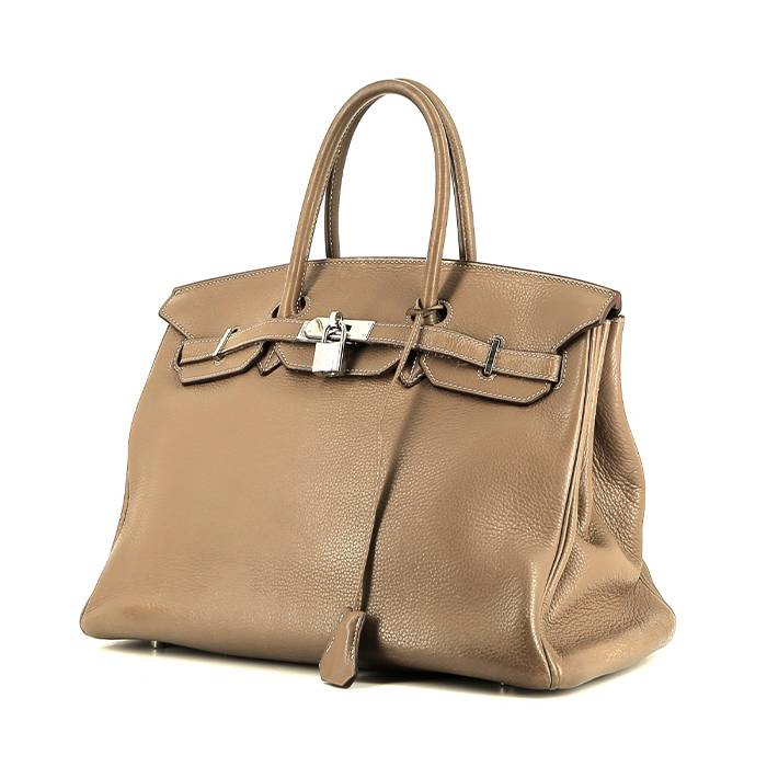 Hermès  Birkin 35 cm handbag  in etoupe togo leather - 00pp