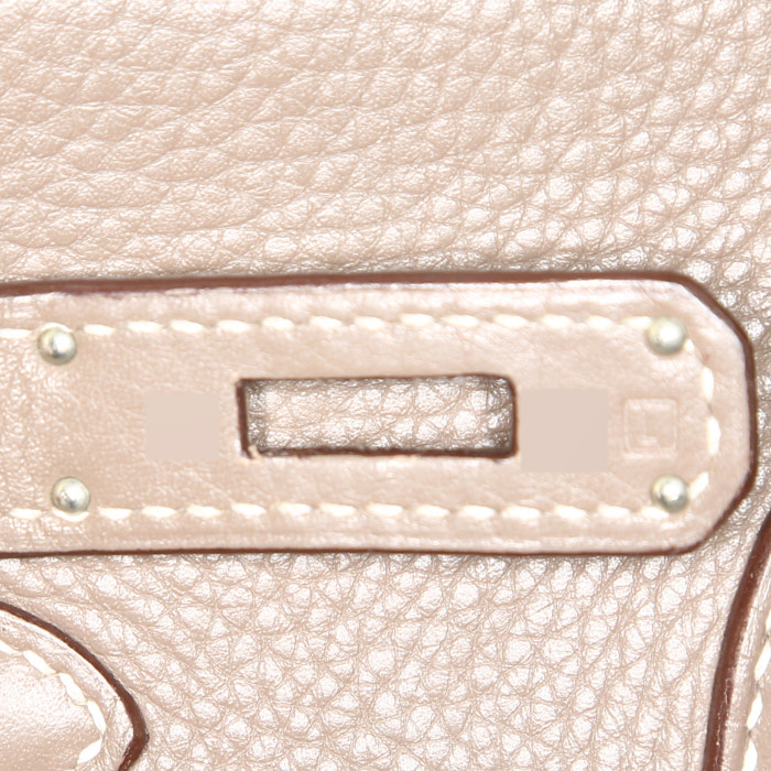 Sac à main Hermès  Birkin 35 cm en cuir togo étoupe - Detail D4