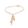 Bracelet Hermès Kelly Clochette petit modèle en or rose - 00pp thumbnail