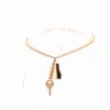 Hermès Kelly Clochette small model bracelet in pink gold - 360 thumbnail