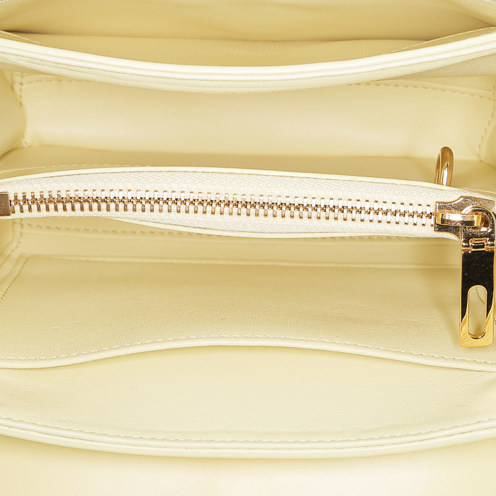 Celine  16 shoulder bag  in yellow leather - Detail D3
