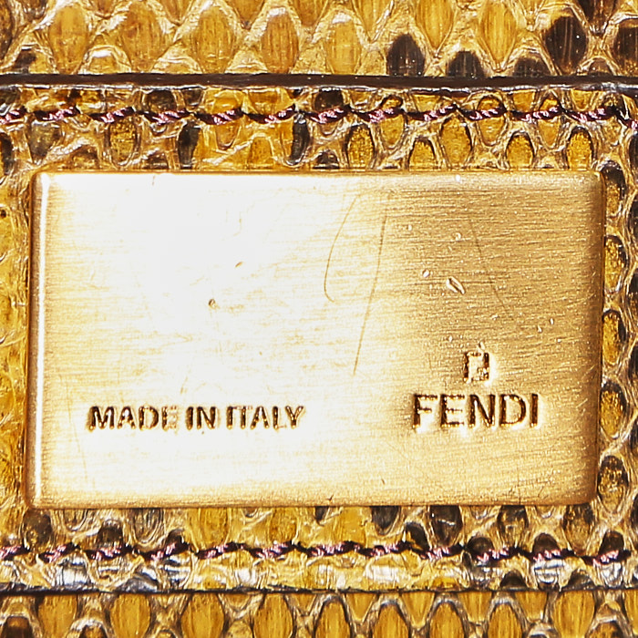 Borsa Fendi  Peekaboo in pelle blu cadetto - Detail D4