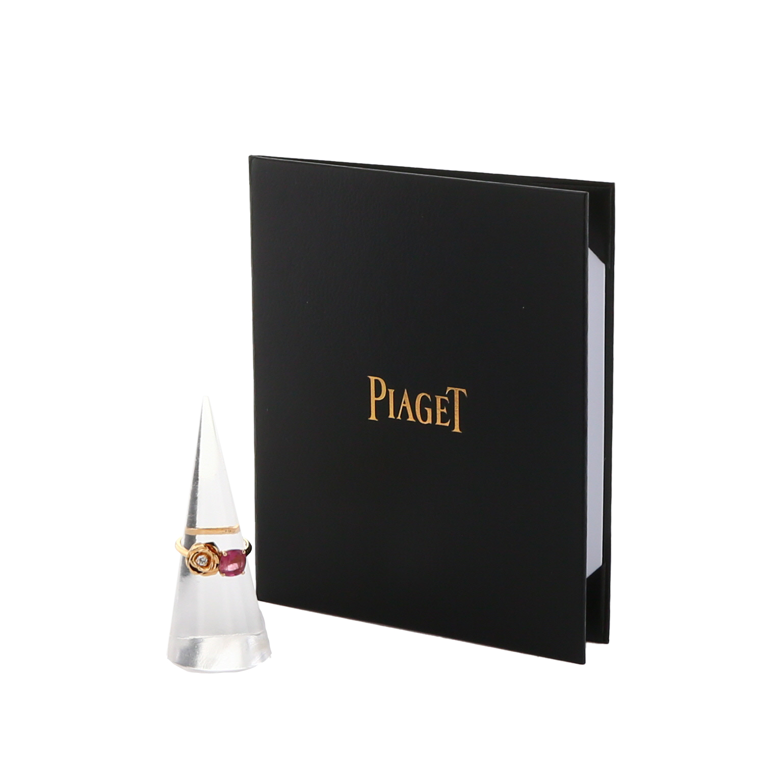 Piaget Rose ring in yellow gold, diamond and tourmaline - Detail D2