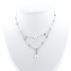 Collar Bulgari Lucéa de oro blanco, diamantes y perlas cultivadas - 360 thumbnail