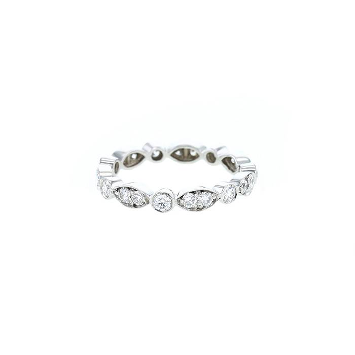 Tiffany & Co Jazz wedding ring in platinium and diamonds