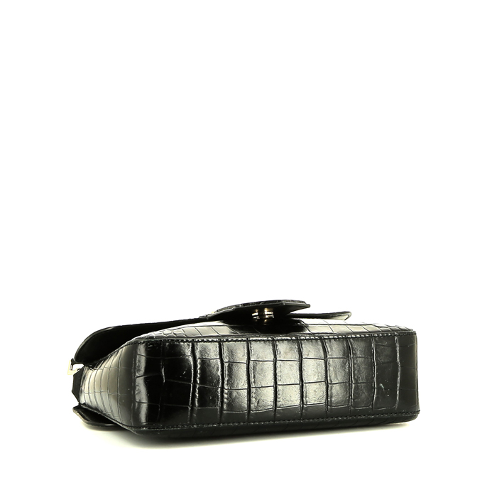 Givenchy   shoulder bag  in black leather - Detail D4
