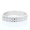 Articulated Chanel Matelassé large model bracelet in white gold and diamonds - 360 thumbnail