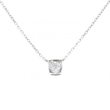 Collier Dinh Van  en or blanc et diamant