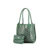 Goyard  Anjou handbag  in green Goyard canvas  and green leather - 00pp thumbnail
