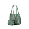 Sac à main Goyard  Anjou en toile Goyardine verte et cuir vert - 00pp thumbnail