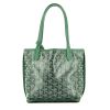 Sac à main Goyard  Anjou en toile Goyardine verte et cuir vert - 360 thumbnail