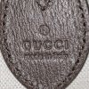 Borsa Gucci   in tela "sûpreme GG" beige e pelle martellata marrone - Detail D3 thumbnail