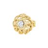 Vintage  ring in yellow gold and diamond - 00pp thumbnail