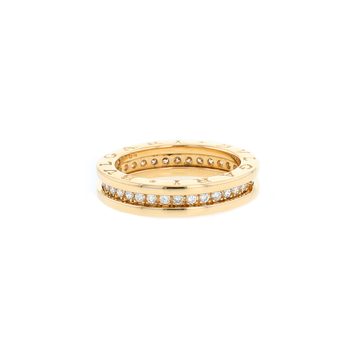 Bulgari B.Zero1 small model ring in yellow gold and diamonds - 00pp