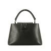 Louis Vuitton  Capucines MM handbag  in black grained leather - 360 thumbnail
