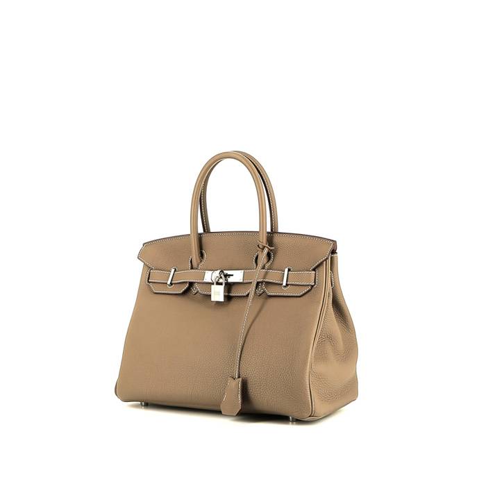 Hermès  Birkin 30 cm handbag  in etoupe togo leather - 00pp