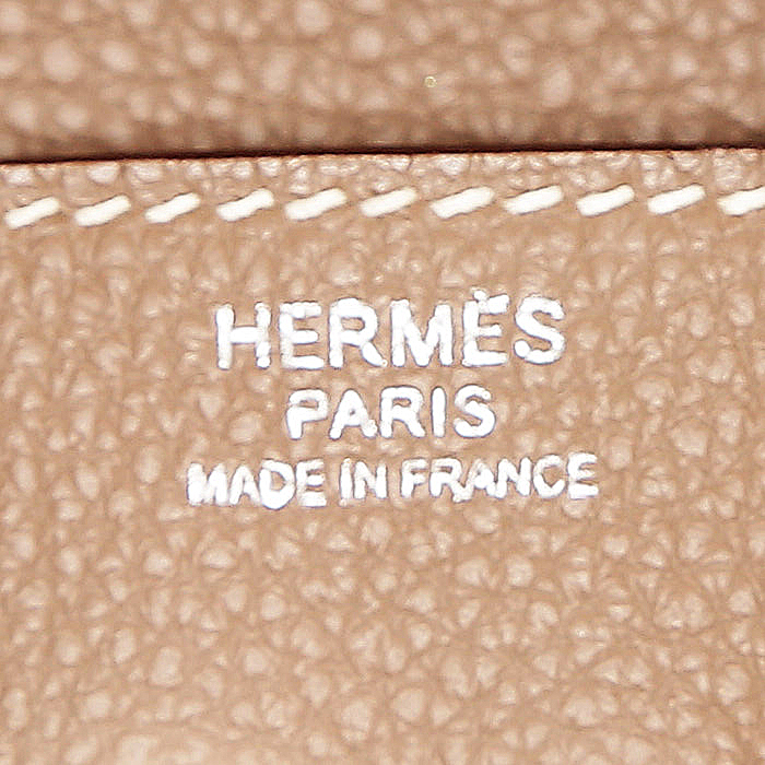 Borsa Hermès  Birkin 30 cm in pelle togo etoupe - Detail D3