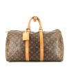 Louis Vuitton  Keepall 45 travel bag  in brown monogram canvas  and natural leather - 360 thumbnail