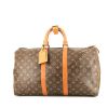 Louis Vuitton  Keepall 45 travel bag  in brown monogram canvas  and natural leather - 360 thumbnail