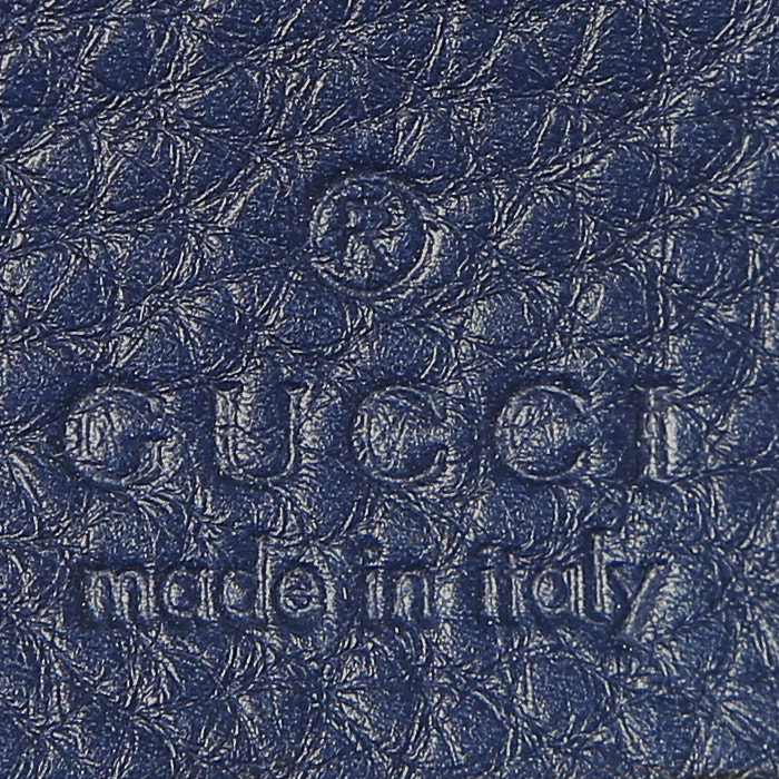 Bolso de mano Gucci   en cuero azul marino - Detail D3