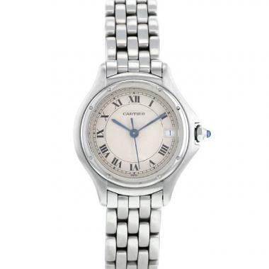 Montre Cartier Cougar en acier Ref : 987906 Vers 1990