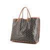 Bolso Cabás Goyard  Anjou en tela Goyardine negra y cuero color oro - 00pp thumbnail