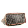 Sac cabas Goyard  Anjou en toile Goyardine noire et cuir gold - Detail D4 thumbnail