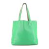 Shopping bag Hermès  Double Sens in pelle togo verde e etoupe - 360 thumbnail