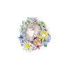 Dior Diorette large model ring in white gold, morganite and enamel - 00pp thumbnail