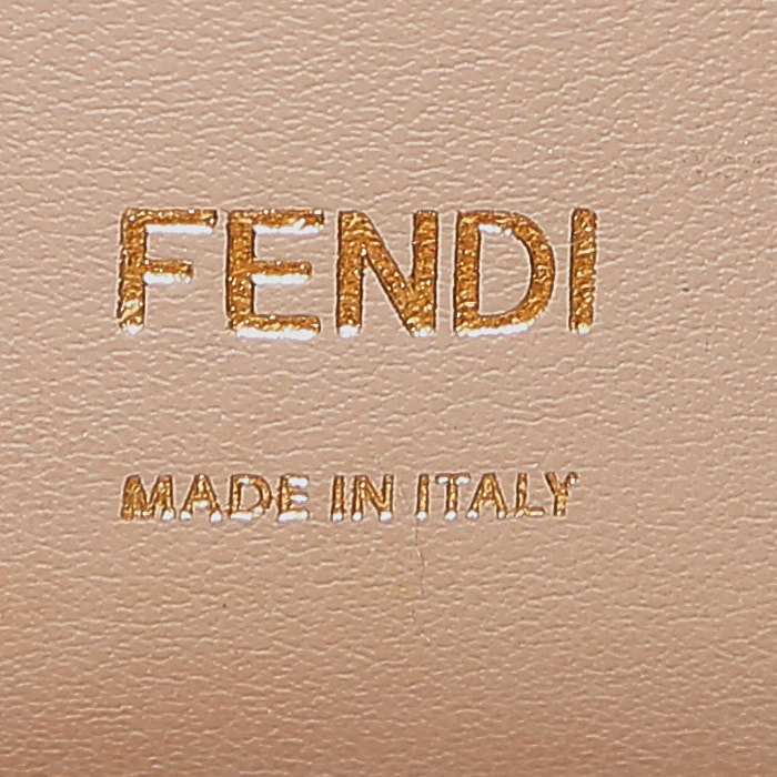 Sac bandoulière Fendi  Kan U en cuir rose - Detail D4