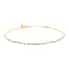 Hald-rigid Messika Skinny small model bangle in pink gold and diamonds - 00pp thumbnail