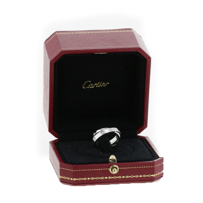 Sortija Cartier Love Astro de oro blanco y diamantes - Detail D2