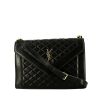 Saint Laurent   handbag  in black quilted leather - 360 thumbnail