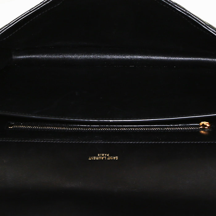 Saint Laurent  Gaby handbag  in black quilted leather - Detail D2