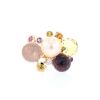Sortija Chanel Mademoiselle de oro rosa, piedras de colores y perla cultivada - 360 thumbnail