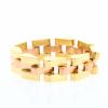 Vintage   1940's Tank bracelet in yellow gold and pink gold - 360 thumbnail