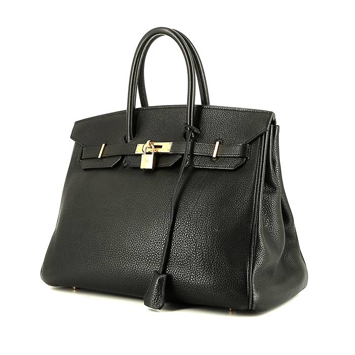 Hermès  Birkin 35 cm handbag  in black togo leather - 00pp