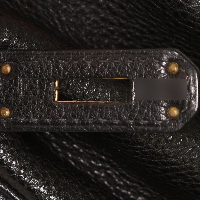 Hermès  Birkin 35 cm handbag  in black togo leather - Detail D4